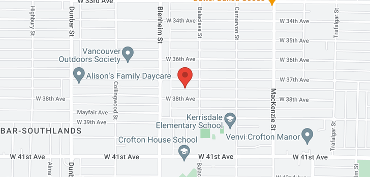 map of 3240 W 37TH AVENUE